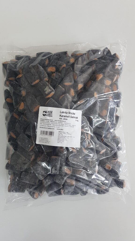 Beutel - Bunte Stücke Lakritz Karamell Salmiak 3kg
