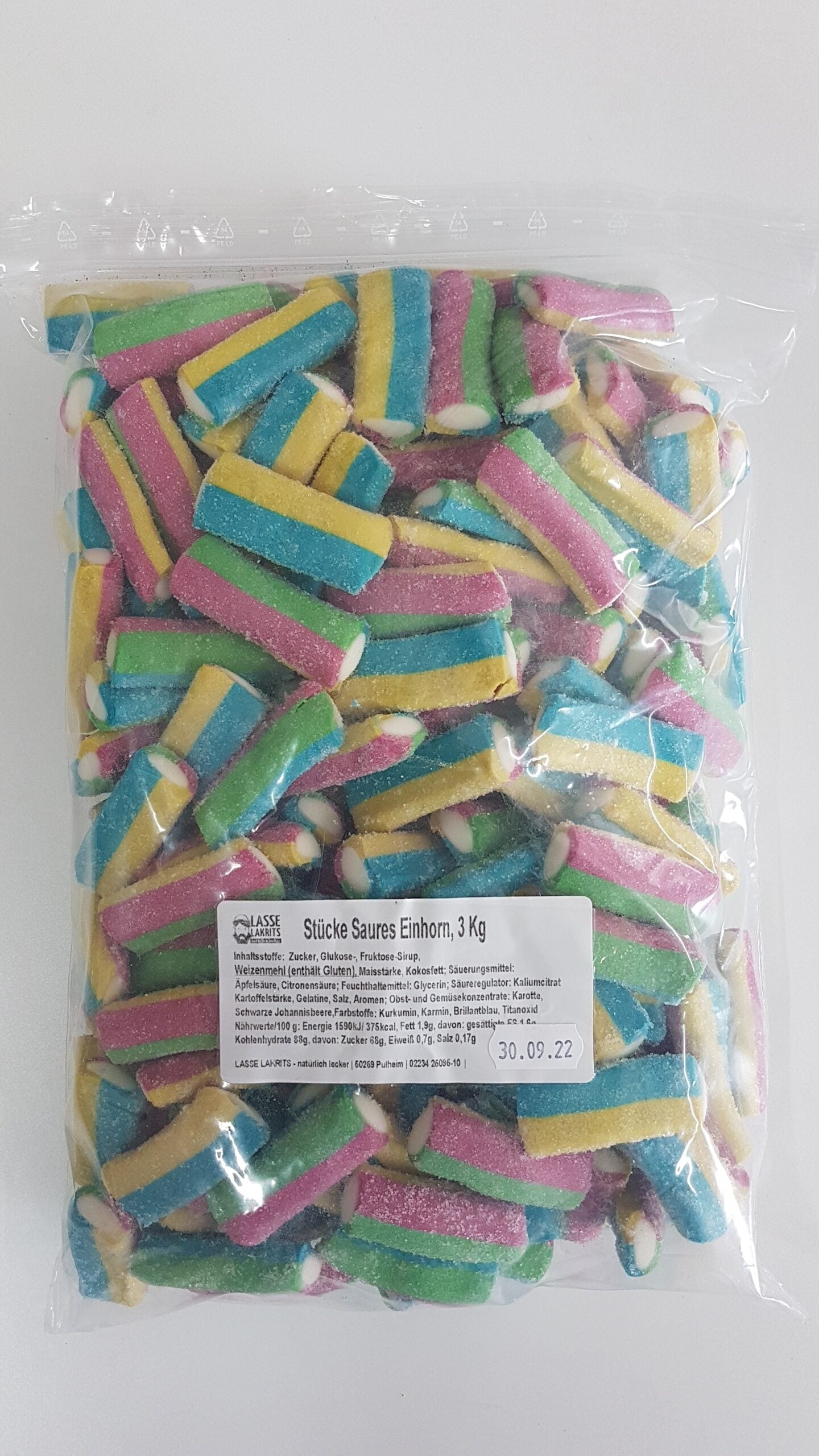 Beutel - Bunte Stücke Saures Einhorn 2kg